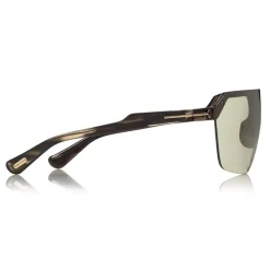 Tom Ford - Razor Sunglasses - Mask Shape Sunglasses - Red Havana - FT0797 - Sunglasses - Tom Ford Eyewear - Avvenice