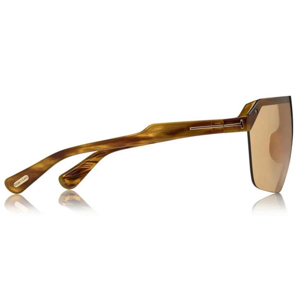 Tom Ford - Razor Sunglasses - Mask Shape Sunglasses - Olive - FT0797 - Sunglasses - Tom Ford Eyewear - Avvenice