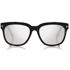 Tom Ford - Rhett Sunglasses - Square Acetate Sunglasses - Black - FT0714 - Sunglasses - Tom Ford Eyewear - Avvenice