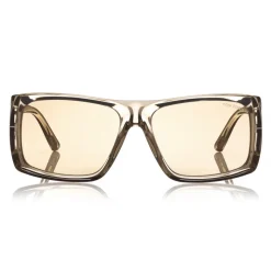 Tom Ford - Rizzo Sunglasses - Square Acetate Sunglasses - FT0730 - Grey - Tom Ford Eyewear - Avvenice