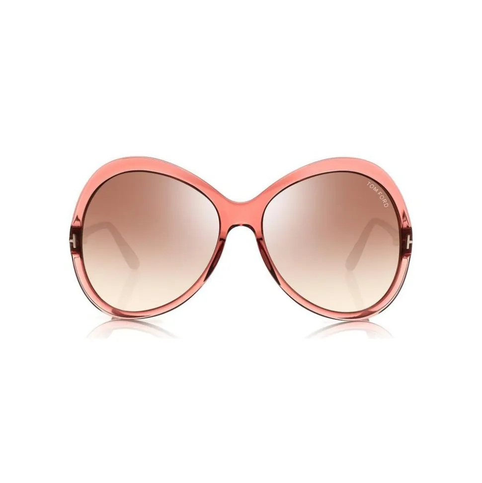 Tom Ford - Rose Sunglasses - Oval Acetate Sunglasses - Pink - FT0765 - Sunglasses - Tom Ford Eyewear - Avvenice