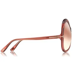 Tom Ford - Rose Sunglasses - Oval Acetate Sunglasses - Pink - FT0765 - Sunglasses - Tom Ford Eyewear - Avvenice