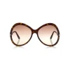 Tom Ford - Rose Sunglasses - Oval Acetate Sunglasses - Dark Havana - FT0765 - Sunglasses - Tom Ford Eyewear - Avvenice
