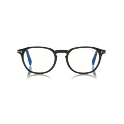 Tom Ford - Round Optical Glasses - Black - FT5583-B - Optical Glasses - Tom Ford Eyewear - Avvenice