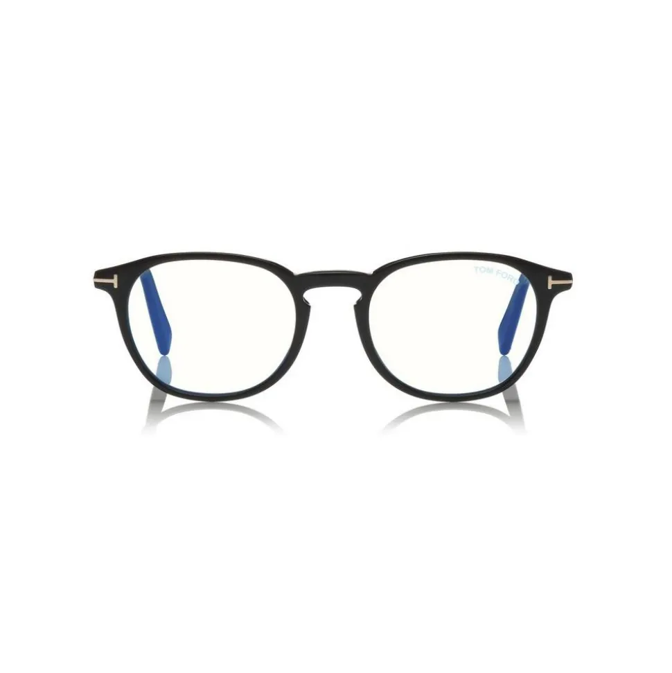 Tom Ford - Round Optical Glasses - Black - FT5583-B - Optical Glasses - Tom Ford Eyewear - Avvenice