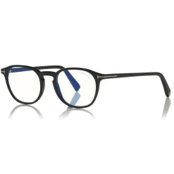 Tom Ford - Round Optical Glasses - Black - FT5583-B - Optical Glasses - Tom Ford Eyewear - Avvenice
