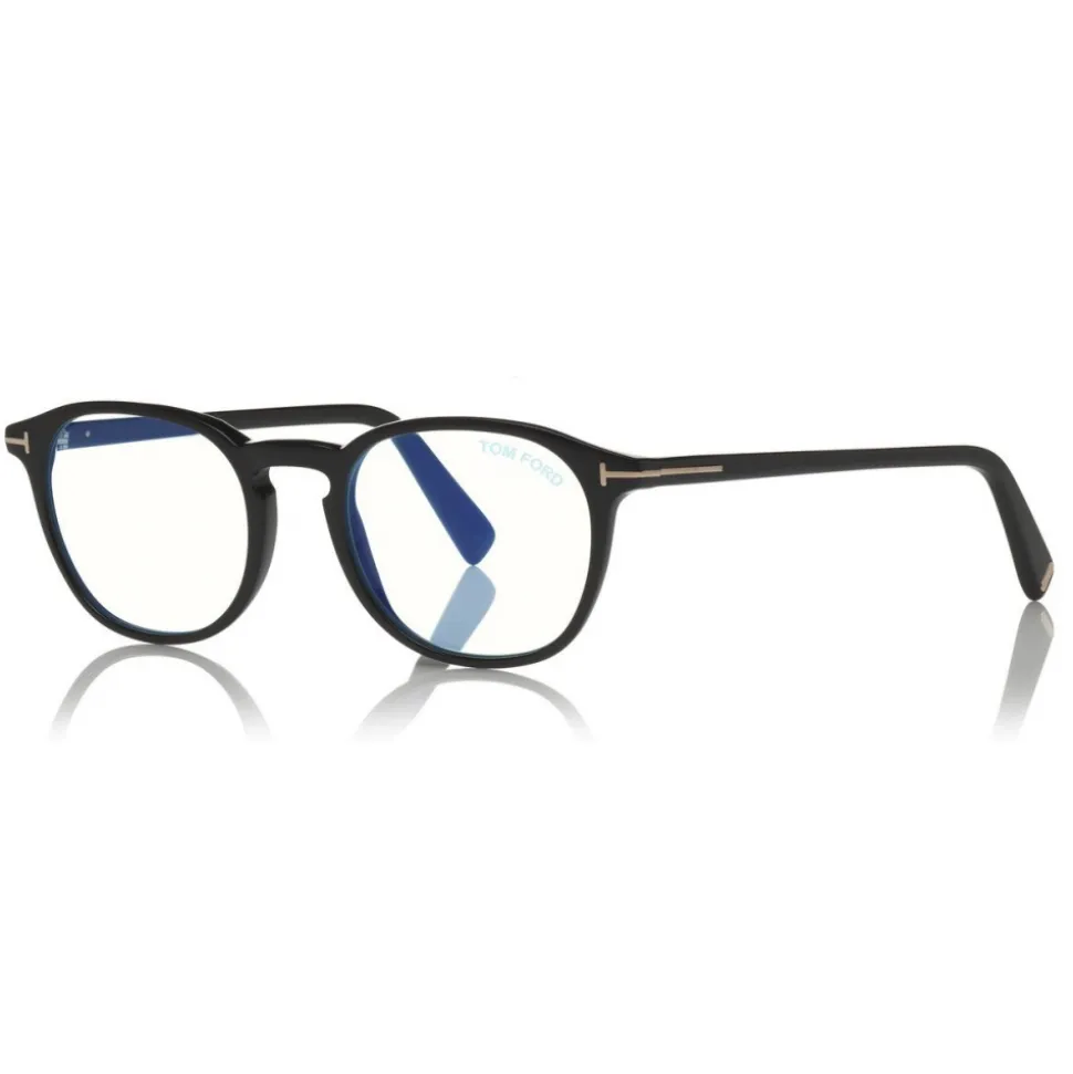 Tom Ford - Round Optical Glasses - Black - FT5583-B - Optical Glasses - Tom Ford Eyewear - Avvenice