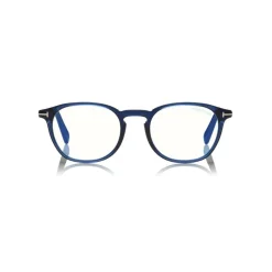 Tom Ford - Round Optical Glasses - Blue - FT5583-B - Optical Glasses - Tom Ford Eyewear - Avvenice