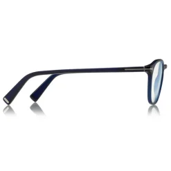 Tom Ford - Round Optical Glasses - Blue - FT5583-B - Optical Glasses - Tom Ford Eyewear - Avvenice