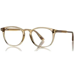 Tom Ford - Round Optical Glasses - Round Optical Glasses - Opal Honey - FT5401 – Optical Glasses - Tom Ford Eyewear - Avvenice