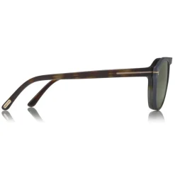Tom Ford - Round Opticals Sunglasses - Round Optical Sunglasses - Havana Green - FT5533-B - Sunglasses - Tom Ford Eyewear - Avvenice