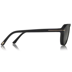 Tom Ford - Round Opticals Sunglasses - Round Optical Sunglasses - Matte Black - FT5533-B - Sunglasses - Tom Ford Eyewear - Avvenice