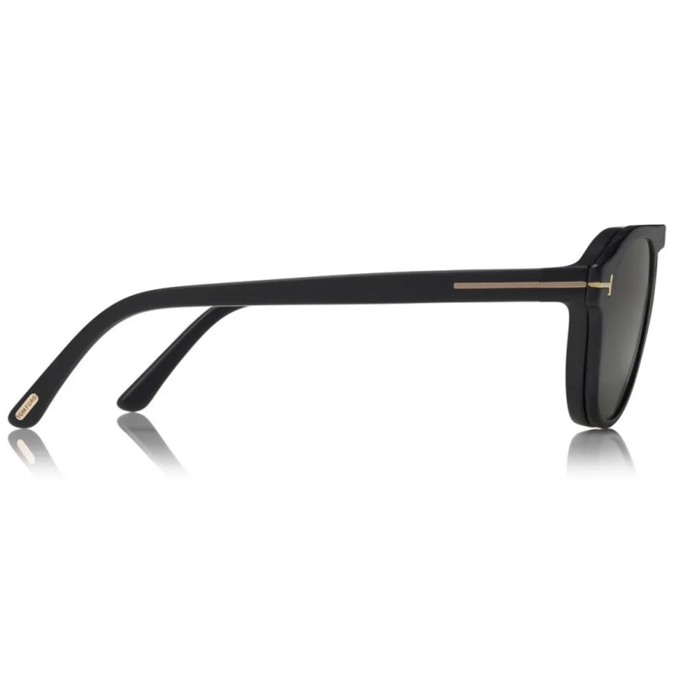 Tom Ford - Round Opticals Sunglasses - Round Optical Sunglasses - Matte Black - FT5533-B - Sunglasses - Tom Ford Eyewear - Avvenice