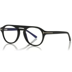 Tom Ford - Round Opticals Sunglasses - Round Optical Sunglasses - Black - FT5533-B - Sunglasses - Tom Ford Eyewear - Avvenice