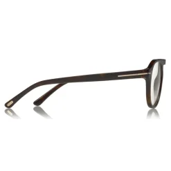 Tom Ford - Round Opticals Sunglasses - Round Optical Sunglasses - Dark Havana - FT5533-B - Sunglasses - Tom Ford Eyewear - Avvenice