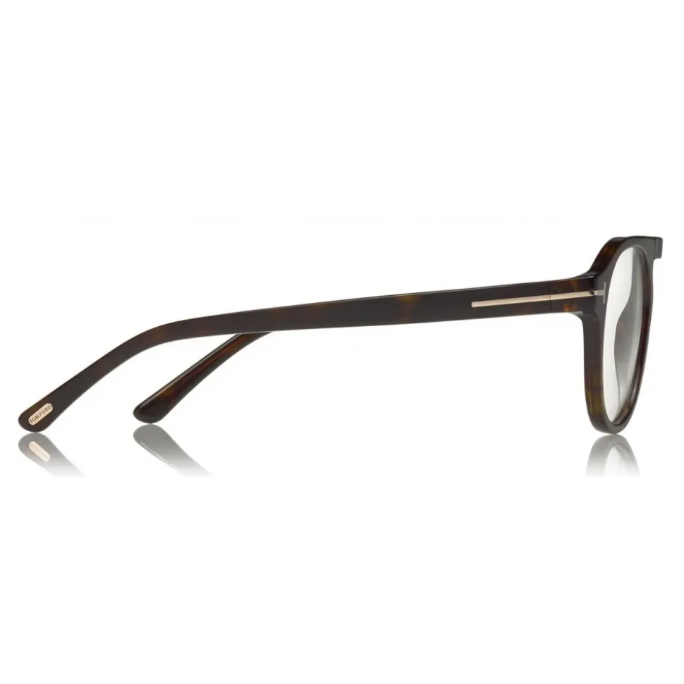 Tom Ford - Round Opticals Sunglasses - Round Optical Sunglasses - Dark Havana - FT5533-B - Sunglasses - Tom Ford Eyewear - Avvenice