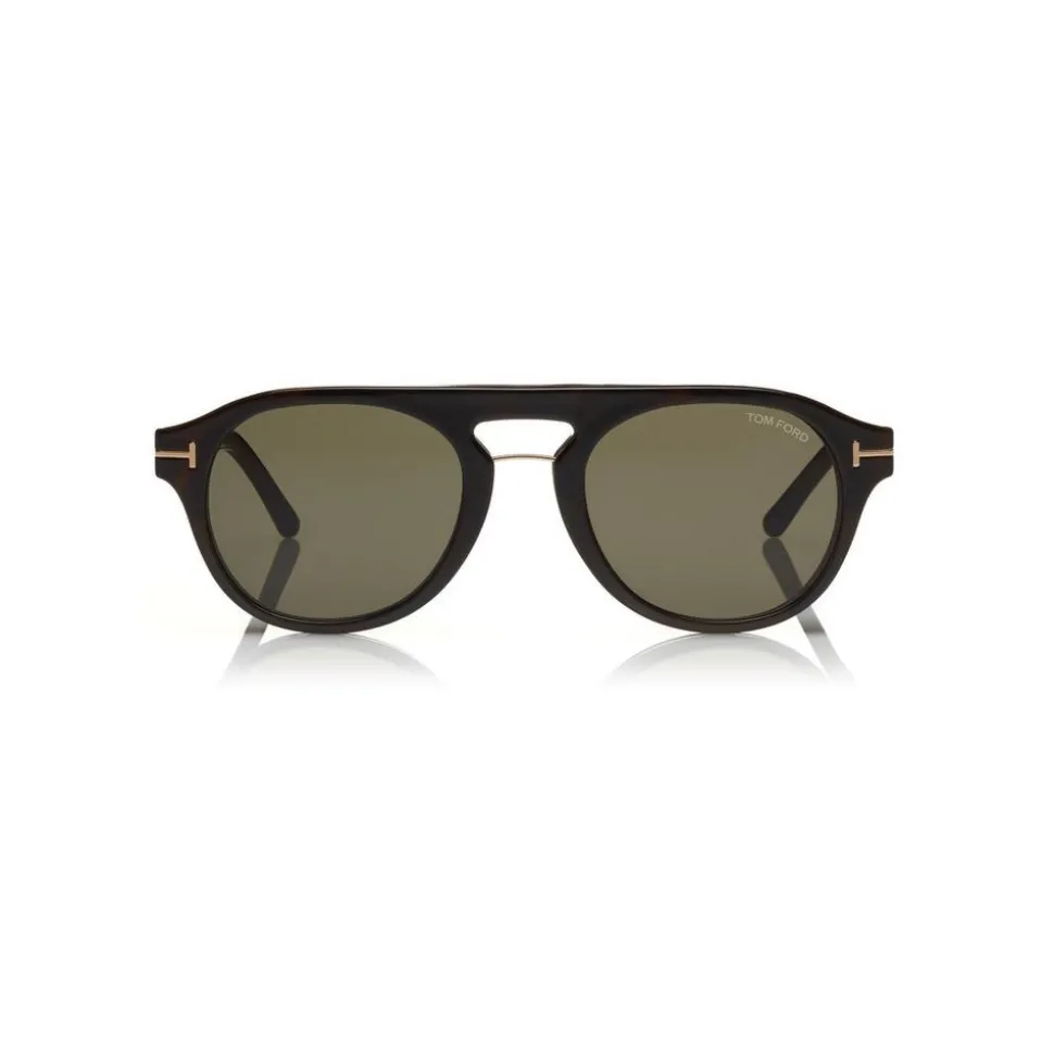 Tom Ford - Round Opticals Sunglasses - Round Optical Sunglasses - Grey Havana - FT5533-B - Sunglasses - Tom Ford Eyewear - Avvenice