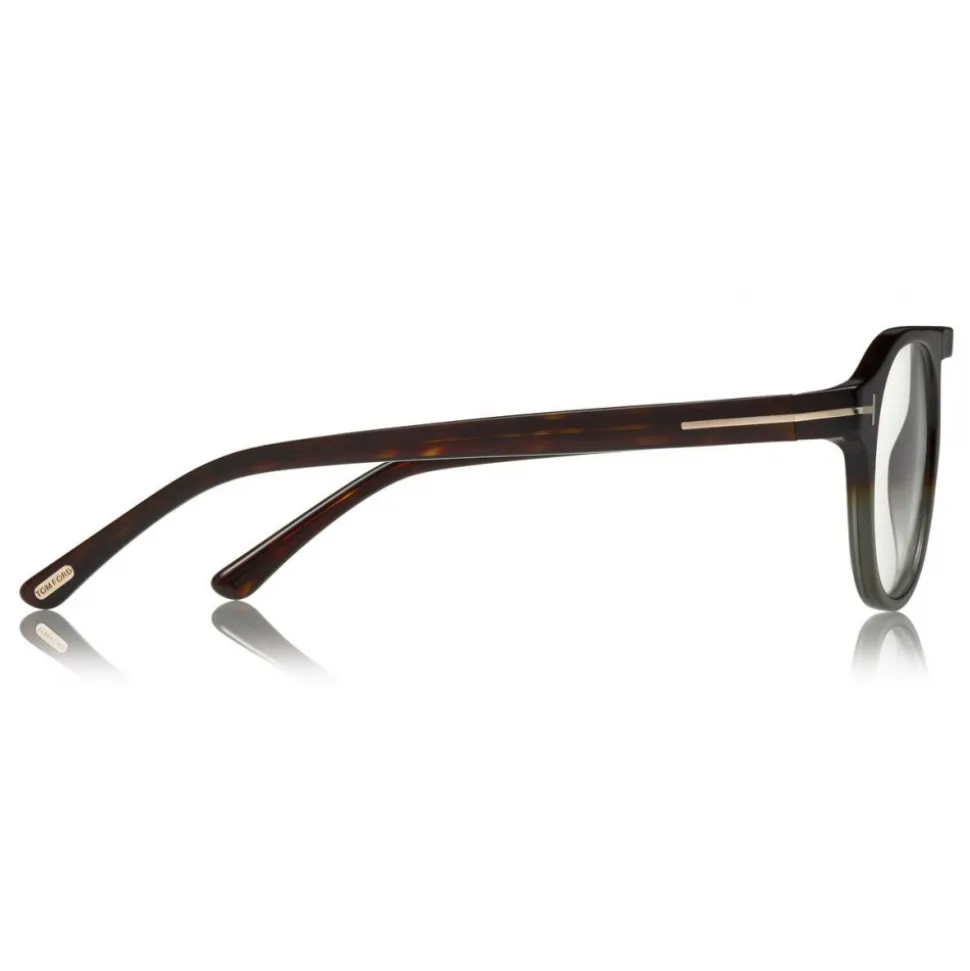 Tom Ford - Round Opticals Sunglasses - Round Optical Sunglasses - Grey Havana - FT5533-B - Sunglasses - Tom Ford Eyewear - Avvenice