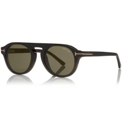 Tom Ford - Round Opticals Sunglasses - Round Optical Sunglasses - Grey Havana - FT5533-B - Sunglasses - Tom Ford Eyewear - Avvenice
