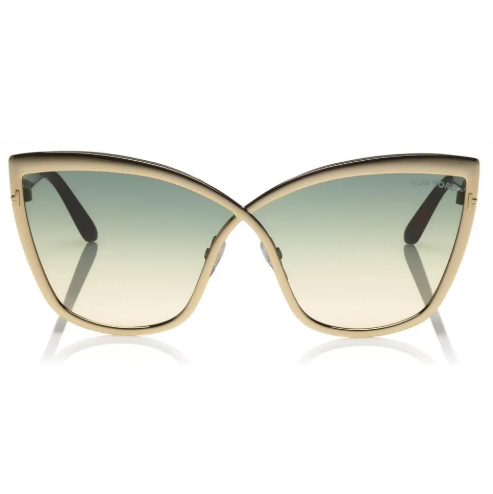 Tom Ford - Sandrine Sunglasses - Butterfly Acetate and Metal Sunglasses - Rose Gold - FT0715 - Sunglasses - Tom Ford Eyewear - Avvenice