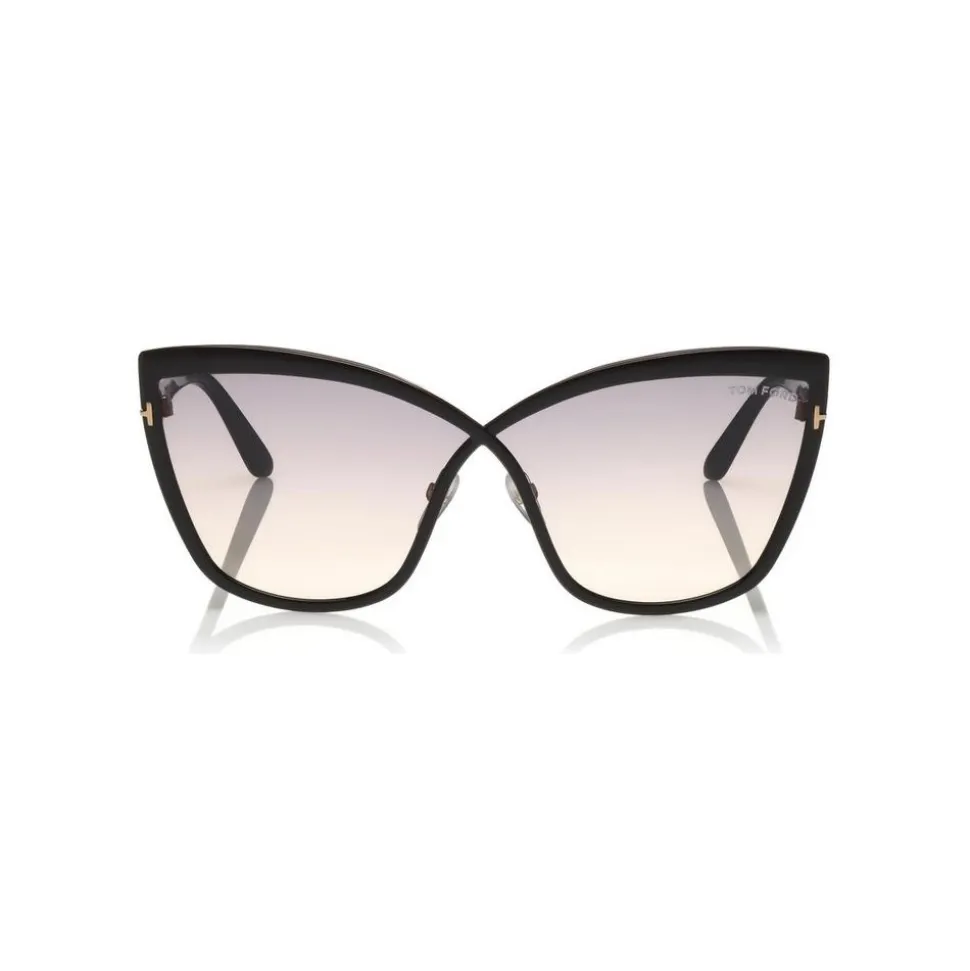Tom Ford - Sandrine Sunglasses - Butterfly Acetate and Metal Sunglasses - Black - FT0715 - Sunglasses - Tom Ford Eyewear - Avvenice