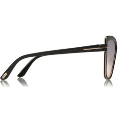 Tom Ford - Sandrine Sunglasses - Butterfly Acetate and Metal Sunglasses - Black - FT0715 - Sunglasses - Tom Ford Eyewear - Avvenice