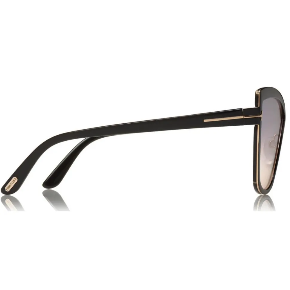 Tom Ford - Sandrine Sunglasses - Butterfly Acetate and Metal Sunglasses - Black - FT0715 - Sunglasses - Tom Ford Eyewear - Avvenice