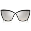 Tom Ford - Sandrine Sunglasses - Butterfly Metal Sunglasses - Black Smoke - FT0715 - Sunglasses - Tom Ford Eyewear - Avvenice