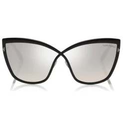 Tom Ford - Sandrine Sunglasses - Butterfly Metal Sunglasses - Black Smoke - FT0715 - Sunglasses - Tom Ford Eyewear - Avvenice