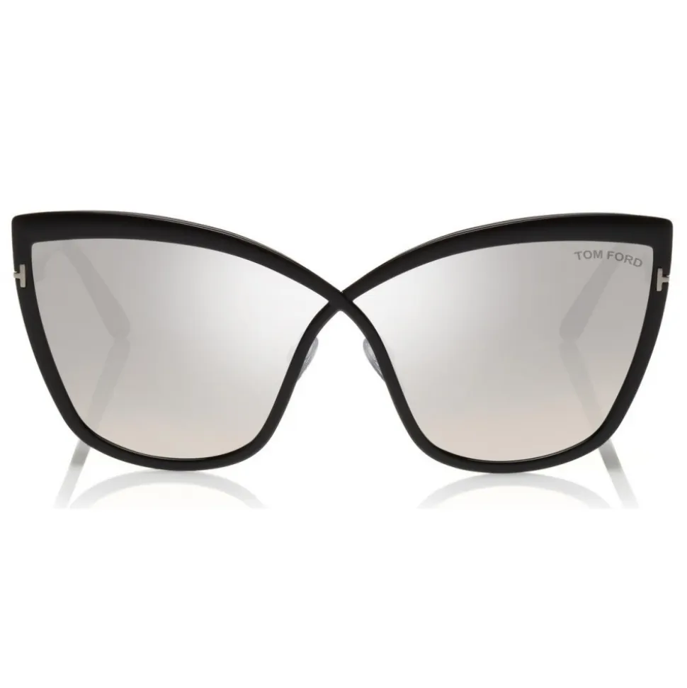 Tom Ford - Sandrine Sunglasses - Butterfly Metal Sunglasses - Black Smoke - FT0715 - Sunglasses - Tom Ford Eyewear - Avvenice