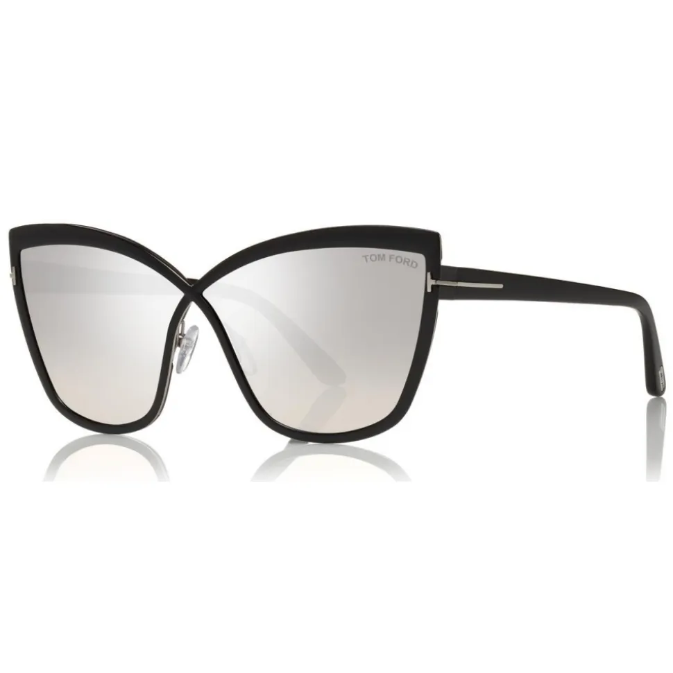 Tom Ford - Sandrine Sunglasses - Butterfly Metal Sunglasses - Black Smoke - FT0715 - Sunglasses - Tom Ford Eyewear - Avvenice