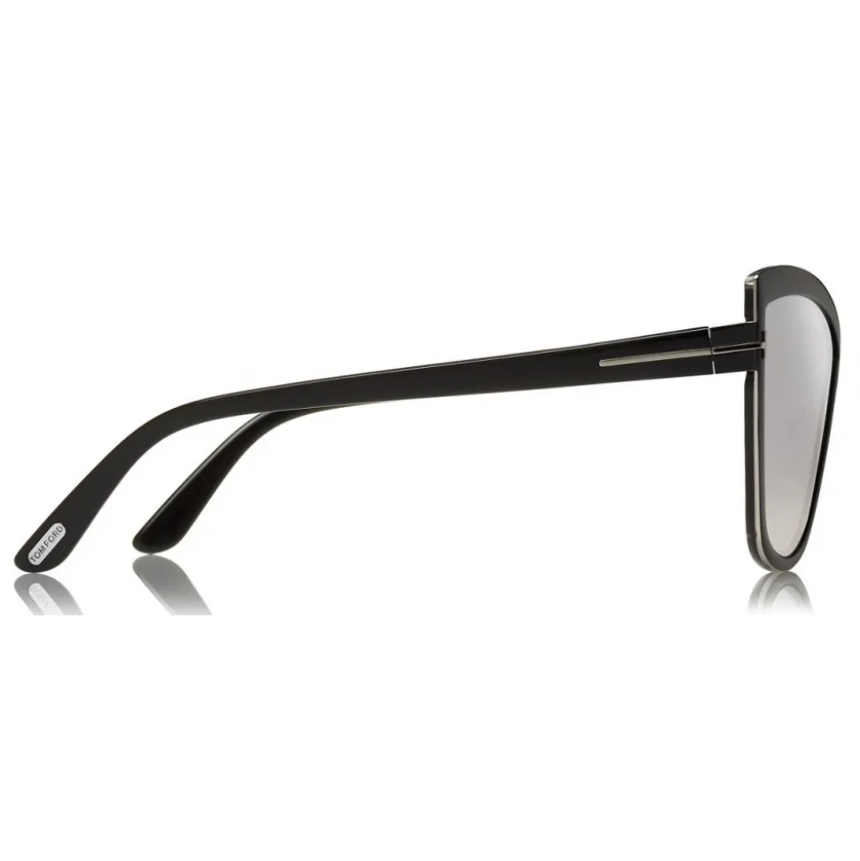 Tom Ford - Sandrine Sunglasses - Butterfly Metal Sunglasses - Black Smoke - FT0715 - Sunglasses - Tom Ford Eyewear - Avvenice