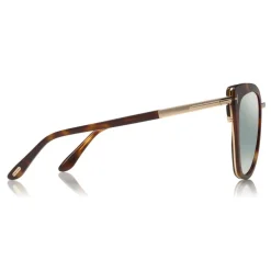 Tom Ford - Simona Sunglasses - Cat-Eye Acetate Sunglasses - Soft Havana - FT0717 - Sunglasses - Tom Ford Eyewear - Avvenice
