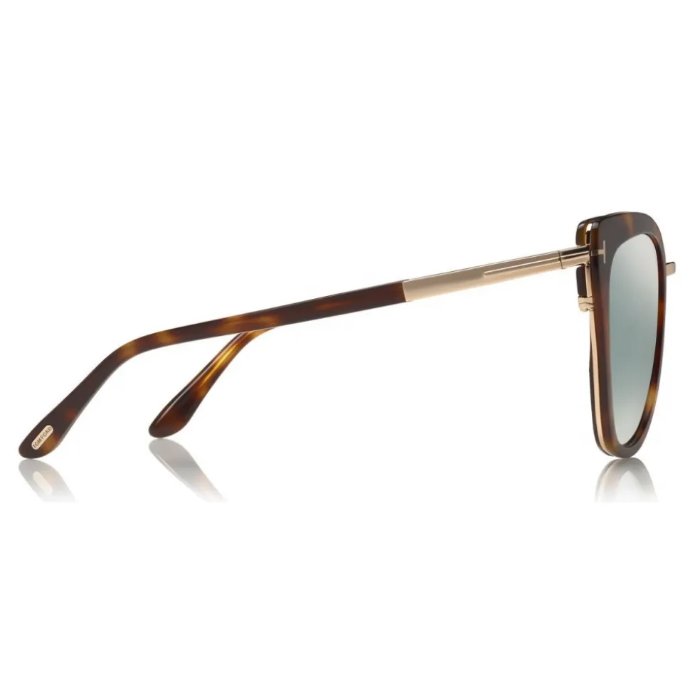 Tom Ford - Simona Sunglasses - Cat-Eye Acetate Sunglasses - Soft Havana - FT0717 - Sunglasses - Tom Ford Eyewear - Avvenice