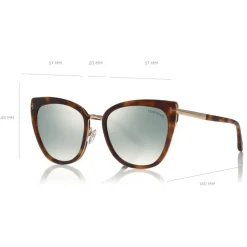 Tom Ford - Simona Sunglasses - Cat-Eye Acetate Sunglasses - Soft Havana - FT0717 - Sunglasses - Tom Ford Eyewear - Avvenice