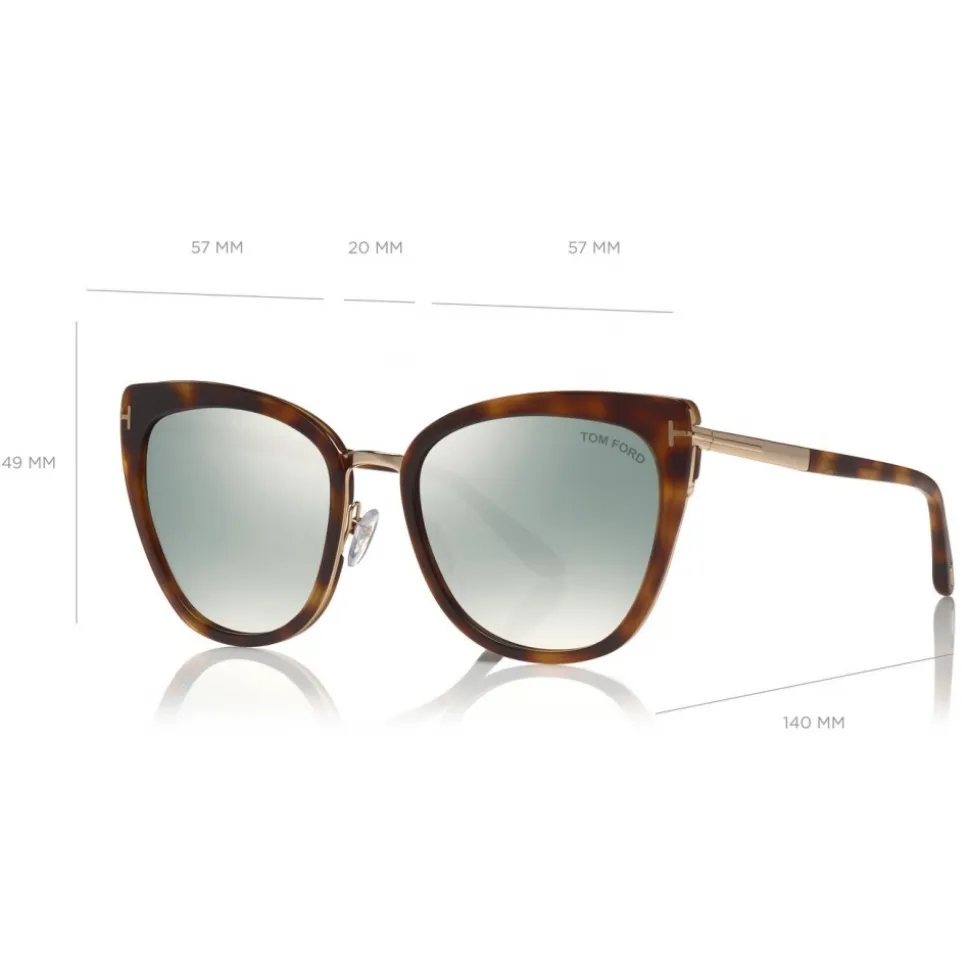 Tom Ford - Simona Sunglasses - Cat-Eye Acetate Sunglasses - Soft Havana - FT0717 - Sunglasses - Tom Ford Eyewear - Avvenice