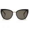 Tom Ford - Simona Sunglasses - Cat-Eye Acetate Sunglasses - Black - FT0717 - Sunglasses - Tom Ford Eyewear - Avvenice