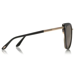Tom Ford - Simona Sunglasses - Cat-Eye Acetate Sunglasses - Black - FT0717 - Sunglasses - Tom Ford Eyewear - Avvenice