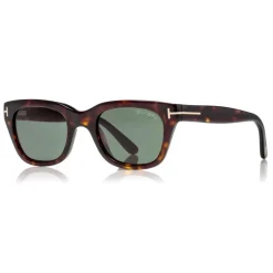 Tom Ford - Snowdon Sunglasses - Squared Acetate Sunglasses - Dark Havana - FT0237 - Sunglasses - Tom Ford Eyewear - Avvenice