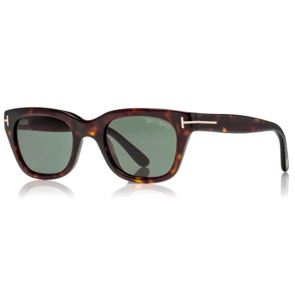 Tom Ford - Snowdon Sunglasses - Squared Acetate Sunglasses - Dark Havana - FT0237 - Sunglasses - Tom Ford Eyewear - Avvenice
