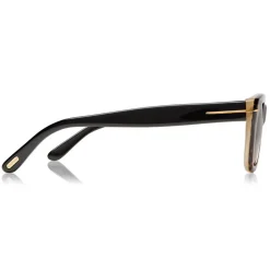 Tom Ford - Snowdon Sunglasses - Squared Acetate Sunglasses - Tortoise Black - FT0237 - Sunglasses - Tom Ford Eyewear - Avvenice