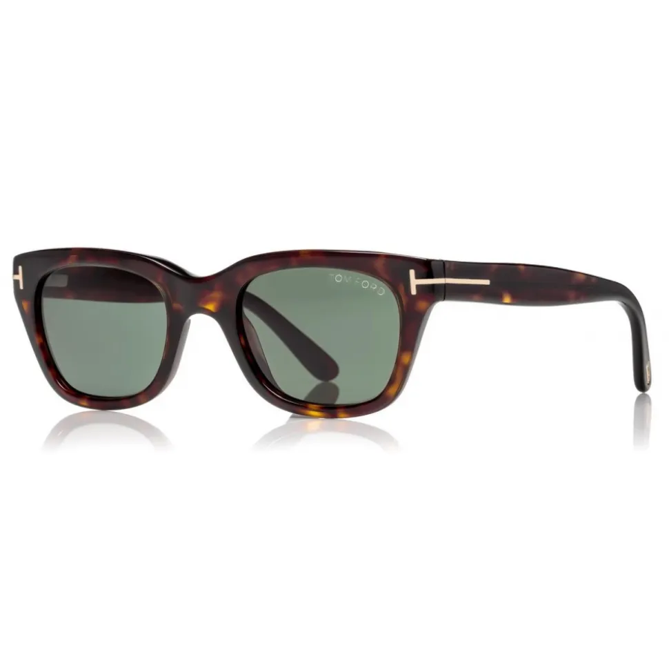 Tom Ford - Snowdon Sunglasses - Squared Acetate Sunglasses - Havana - FT0237 - Sunglasses - Tom Ford Eyewear - Avvenice