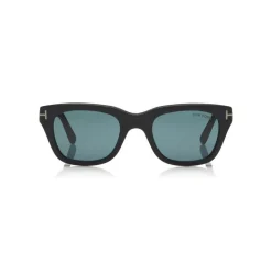 Tom Ford - Snowdon Sunglasses - Squared Acetate Sunglasses - Matte Black - FT0237 - Sunglasses - Tom Ford Eyewear - Avvenice