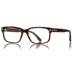 Tom Ford - Square Acetate Optical Frame - LIght Havana - FT5313 - Optical Glasses - Tom Ford Eyewear - Avvenice