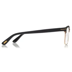Tom Ford - Square Optical Frame Glasses - Square Metal Glasses - Black - FT5323 - Glasses - Tom Ford Eyewear - Avvenice
