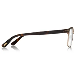 Tom Ford - Square Optical Frame Glasses - Square Metal Glasses - Brown - FT5323 - Glasses - Tom Ford Eyewear - Avvenice