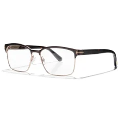 Tom Ford - Square Optical Frame Glasses - Square Metal Glasses - Brown - FT5323 - Glasses - Tom Ford Eyewear - Avvenice
