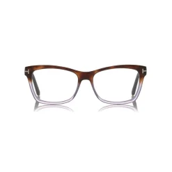 Tom Ford - Square Optical Glasses - Squared Acetate Optical Glasses - Red Havana - FT5424 - Optical Glasses - Tom Ford Eyewear - Avvenice