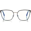 Tom Ford - Square Optical Glasses - Square Optical Glasses - Black - FT5574-B - Optical Glasses - Tom Ford Eyewear - Avvenice