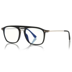 Tom Ford - Square Optical Glasses - Black - FT5588-B - Optical Glasses - Tom Ford Eyewear - Avvenice